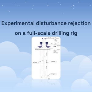 Experimental disturbance rejection on a full-scale drilling rig